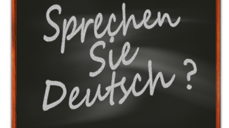 Tafel mit deutscher Schrift