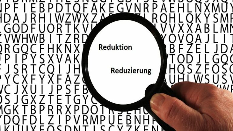 Reduktion Reduzierung
