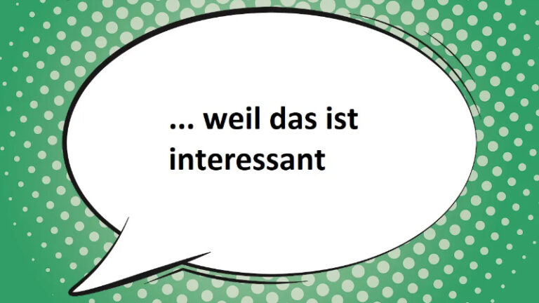 Nebensatz weil falsch